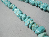 Native American Stunning Chunky Spiderweb Turquoise Sterling Silver Necklace Old-Nativo Arts