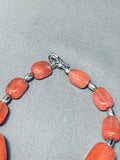 Gorgeous Vintage Southwest Strawberry Quartz Sterling Silver Necklace-Nativo Arts