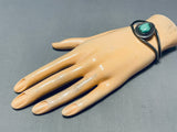 Amazing Vintage Native American Navajo Carico Lake Turquoise Sterling Silver Bracelet-Nativo Arts