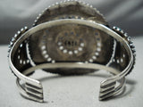 Native American One Of The Best Vintage Zuni Turquoise Inlay Sterling Silver Bracelet-Nativo Arts