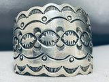 Heavy Gauge Sterling Silver Vintage Native American Navajo Sterling Silver Bracelet-Nativo Arts