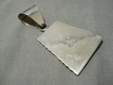 Remarkable Navajo Coral Sterling Silver Native American Pendant-Nativo Arts