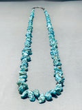 Single Or Double Strand Vintage Native American Navajo Chunky Turquoise Necklace Old-Nativo Arts
