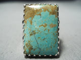 Gorgeous San Felipe Native American Royston Turquoise Sterling Silver Ring-Nativo Arts