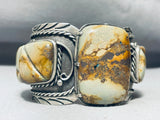 One Of The Best Ever Vintage Native American Navajo Royston Turquoise Sterling Silver Bracelet-Nativo Arts