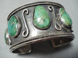 One Of The Best Vintage Native American Navajo Royston Turquoise Sterling Silver Bracelet-Nativo Arts