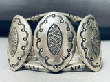Very Important Vintage Keeo Joe Benally Vintage Native American Navajo Sterling Silver Bracelet-Nativo Arts