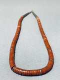 Native American Exceptional Vintage Santo Domingo Pipestone Sterling Silver Necklace-Nativo Arts