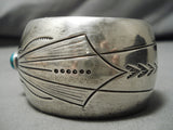 Important Vintage Native American Navajo Will Vandever Turquoise Sterling Silver Bracelet Old-Nativo Arts