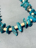 Native American Marvelous Vintage Santo Domingo Turquoise Shell Heishi Necklace-Nativo Arts
