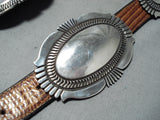 Sammy Keskoli Navajo Sterling Silver Concho Belt Native American-Nativo Arts
