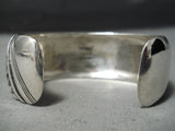 Authentic Vintage Native American Navajo Thomas Singer Sterling Silver Bracelet-Nativo Arts