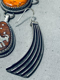 One Of The Most Artisitc Native American Navajo Turquoise Sterling Silver Petroglyph Necklace-Nativo Arts