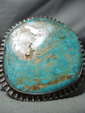 One Of Biggest Best Vintage Native American Navajo Royston Turquoise Sterling Silver Bracelet-Nativo Arts