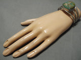 Native American Important Wil Padilla Hunky Royston Turquoise Sterling Silver Bracelet Old-Nativo Arts