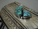 Quality Vintage Navaj Turquoiseo Sterling Silver Native American Ketoh Bracelet-Nativo Arts
