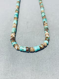 Rare Earlier Vintage Native American Navajo Turquoise Heishi Necklace Old-Nativo Arts
