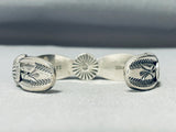 Important Smithsonian Vintage Native American Navajo Sterling Silver Bracelet Cuff-Nativo Arts