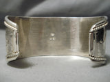 Magnificent Vintage Native American Navajo #8 Turquoise Sterling Silver Bracelet Cuff Old-Nativo Arts