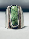 Hello! Vintage Signed Native American Hopi Damale Turquoise Sterling Silver Ring-Nativo Arts