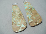 Exceptional Santo Domingo Royston Turquoise Earrings Native American-Nativo Arts