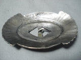 Tremendous Vintage Navajo Sterling Silver Buckle Native American Old-Nativo Arts
