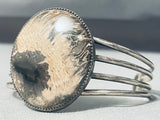 One Of The Most Unique Vintage Native American Navajo Jasper Sterling Silver Bracelet-Nativo Arts