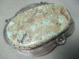 One Of Biggest Vintage Native American Navajo Royston Turquoise Sterling Silver Buckle Ever Made-Nativo Arts