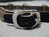 Impressive Vintage Native American Navajo Concho Dog Collar Necklace-Nativo Arts