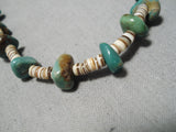 Native American Wonderful Vintage Santo Domingo Royston Turquoise Heishi Necklace-Nativo Arts