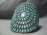 Best Vintage Native American Navajo Larry Moses Begay Turquoise Sterling Silver Bracelet-Nativo Arts