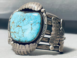 138 Grams 50 Year Old Vintage Native American Navajo Turquoise Sterling Silver Bracelet-Nativo Arts