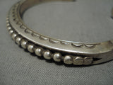 Important Vintage Navajo Albert Lee Native American Sterling Silver Bracelet-Nativo Arts