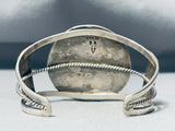 One Of The Most Unique Vintage Native American Zuni Turquoise Inlay Sterling Silver Bracelet-Nativo Arts