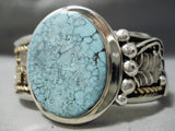Fascinating Vintage Native American Navajo Spiderweb Turquoise Sterling Silver 12k Gold Ring Old-Nativo Arts