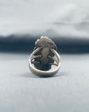 Striking Vintage Native American Navajo Sterling Silver Ring-Nativo Arts