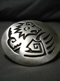 Amazing Vintage Hopi Native American Sterling Silver Ring Old-Nativo Arts