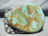 Huge Heavy Museum Vintage Native American Navajo Royston Turquoise Sterling Silver Bracelet-Nativo Arts