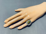 Stunning Vintage Native American Navajo Royston Turquoise Sterling Silver Ring Old-Nativo Arts