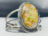 Huge Vintage Native American Navajo Royston Turquoise Sterling Silver Bracelet-Nativo Arts