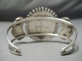 One Of The Best Vintage Native American Zuni Coral Sterling Silver Bracelet Cuff-Nativo Arts