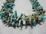 Important Native American Navajo Roe Yazzie Royston Turquoise Sterling Silver Necklace-Nativo Arts