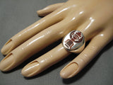 Fascinating Vintage Zuni Native American Sterling Silver Ring-Nativo Arts