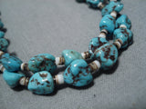 Amazing Vintage Navajo Native American Turquoise Necklace Old-Nativo Arts