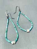 Superb Vintage Native American Navajo Royston Turquoise Shell Naja Earrings-Nativo Arts