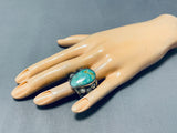 Jake Francosa San Felipe Royston Turquoise Sterling Silver Ring-Nativo Arts