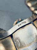 Important Doug Harrison Vintage Native American Navajo Green Turquoise Sterling Silver Bracelet-Nativo Arts