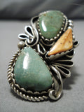 Important Liz Pm Navajo Royston Turquoise Sterling Silver Native American Ring-Nativo Arts