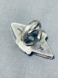 Striking Native American Navajo Purple Spiny Oyster Sterling Silver Ring Signed-Nativo Arts