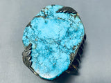 The Best Vintage Native American Navajo Blue Warrior Mine Turquoise Sterling Silver Bracelet-Nativo Arts